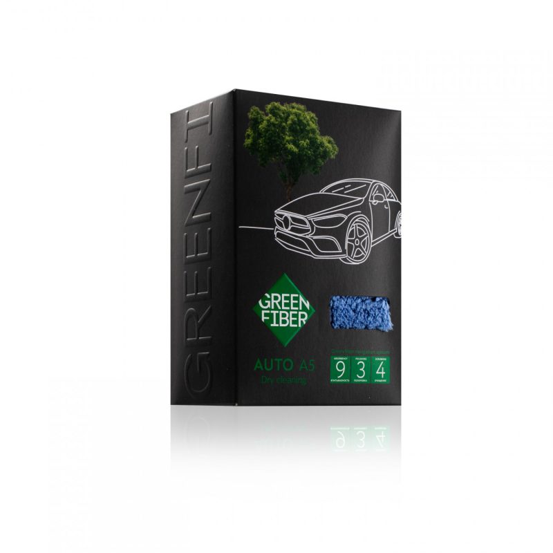 Green Fiber AUTO A5, Автополотенце для сухой уборки, серо-голубое